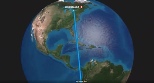 Finally! The moment is nearly here!! ✈️ We've put GPS TRACKING on our New and D-E-L-I-C-I-O-U-S Functional Chocolates as they leave Quito, Ecuador.