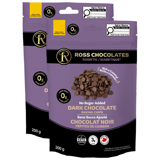 2-Pack Chocolate Baking Chips NSA Dark Chocolate