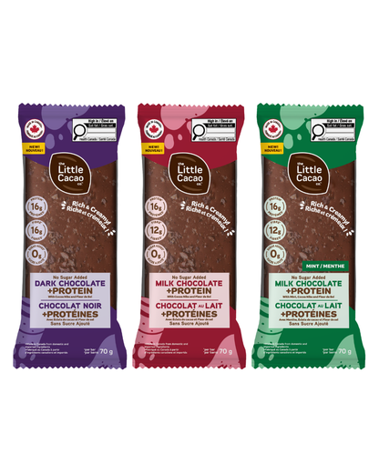 Variety Pack 3x Milk, 3x Dark, and 2x Milk Mint - Pack of 8 Chocolate Bars