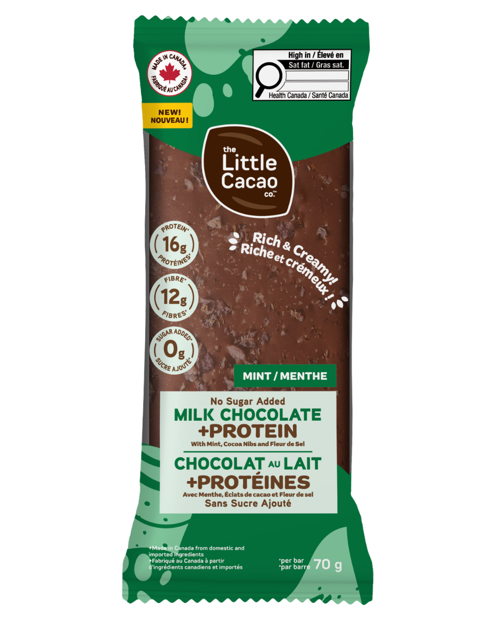 Milk Mint Chocolate - Pack of 8 Chocolate Bars