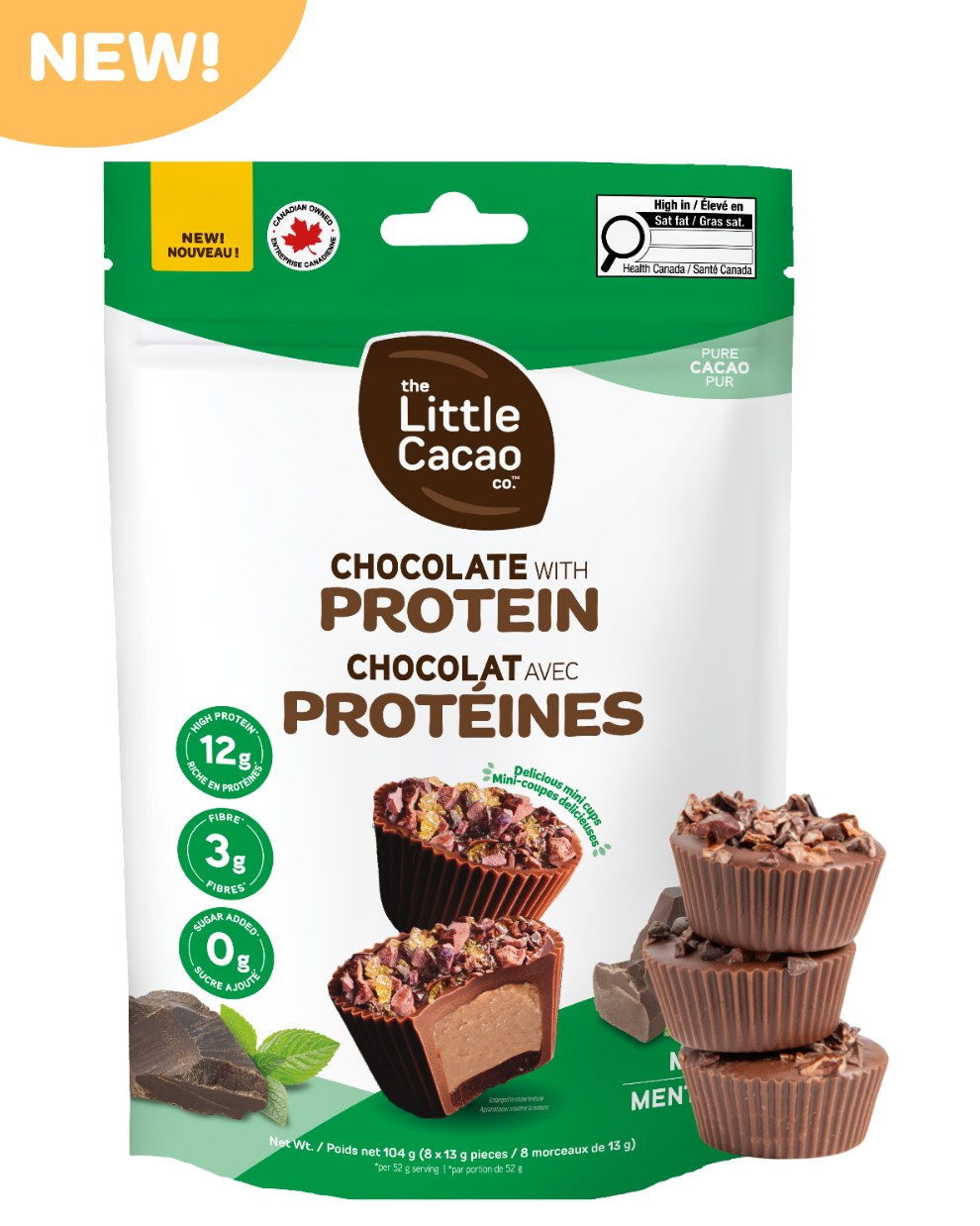 Chocolate Mini Cups Mint