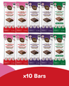 Creamy Pure Chocolate Bars, Zero Sugar added, +High Protein (16g*), High Pre-Biotics Fibre, VARIETY (x4 Milk, x4 Dark, x2 Mint) *Best Seller* (10x34g)