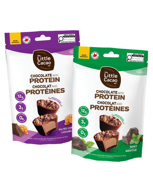 Twin Pack Mini Cups: Milk Salted Caramel & Milk Mint (Best Seller)