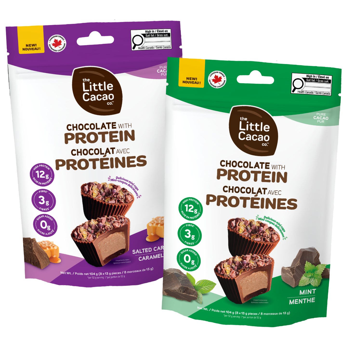Twin Pack Mini-Cups (Salted Caramel & Mint)