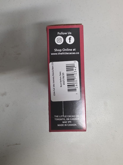 12 Count Box Chocolate Bars NSA (Stevia) - Dark, Dark Sea Salt, Milk, Milk Quinoa