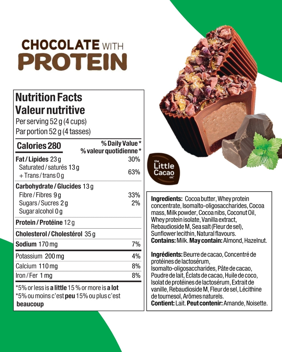 Chocolate Mini Cups Mint